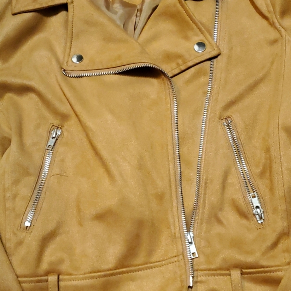Camel suede jacket - Picture 2 of 4